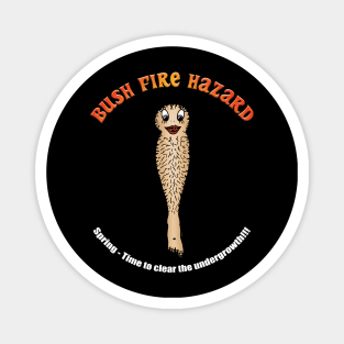 Hairy Legs - A Bush Fire Hazard Magnet